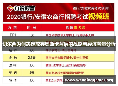 切尔西为何决定放弃奥斯卡背后的战略与经济考量分析 切尔西为何决定放弃奥斯卡背后的战略与经济考量分析